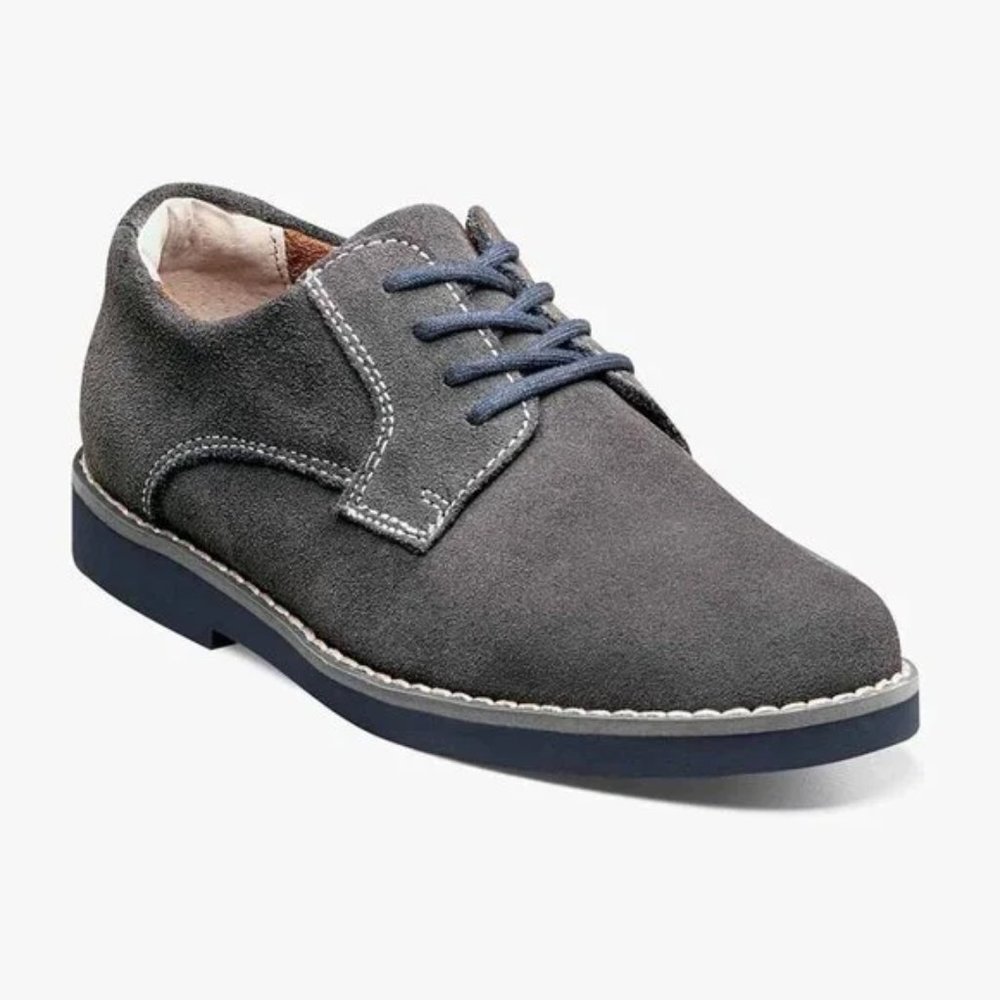 Gray Kearny Jr. Boys Plain Toe Oxford; Sz. 5